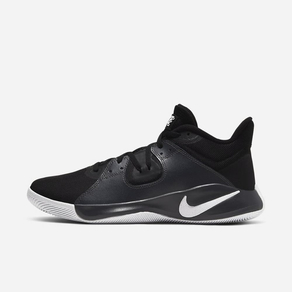 Chaussure De Basket Nike Fly.By Mid Noir 0627-853 Black/Dark Smoke Grey/White Homme | BUH-01235746